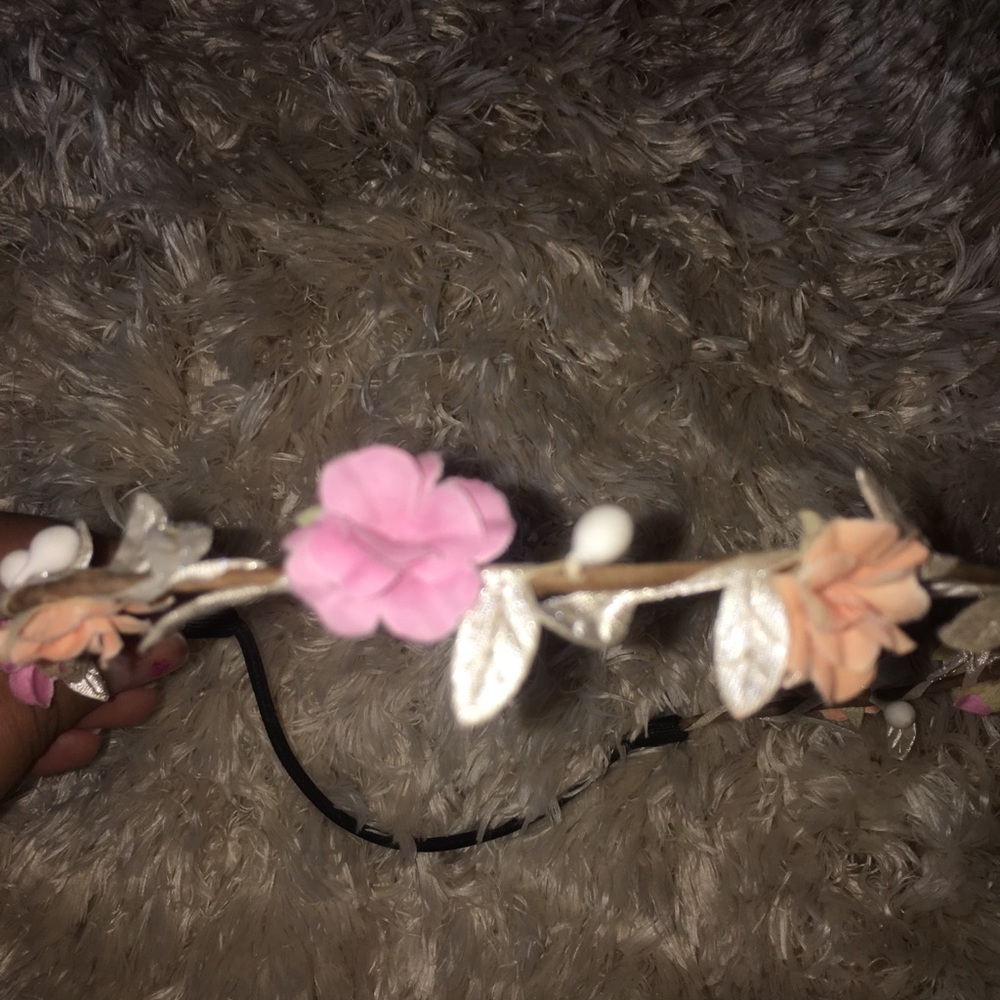 Boho Coachella floral flower crown headband